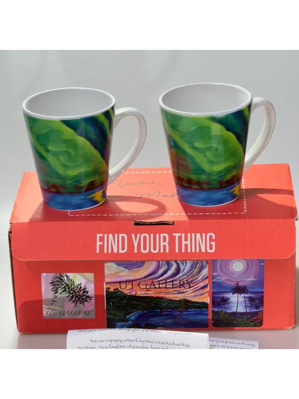 "Find Your Thing" by Rachael Ray Art Set Mauka Makai Design Hawaii Art By Ui Gal